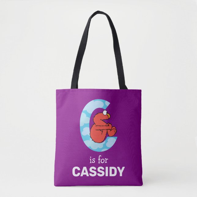 Elmo Alphabet | C Clouds Tote Bag (Front)