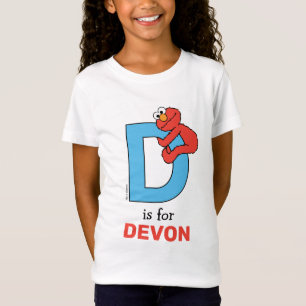 Elmo Alphabet D Blue T-Shirt