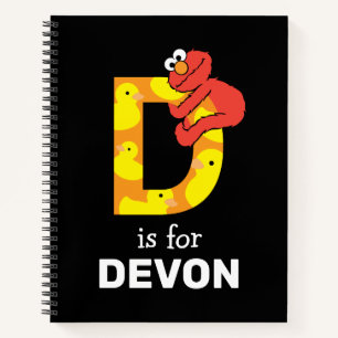 Elmo Alphabet D Duck Notebook
