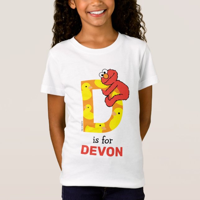 Elmo Alphabet | D Duck T-Shirt (Front)