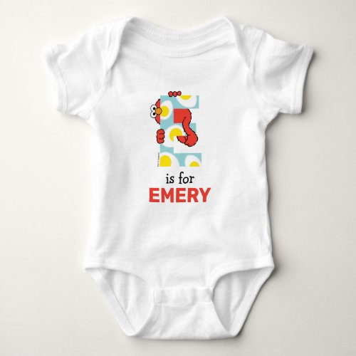 Elmo Alphabet  E Eggs Baby Bodysuit