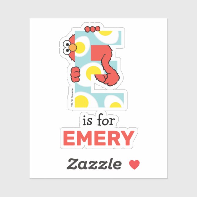 Elmo Alphabet | E Eggs Sticker (Sheet)
