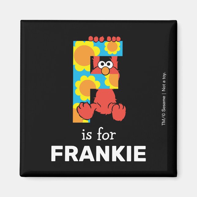 Elmo Alphabet | F Flowers Magnet (Front)
