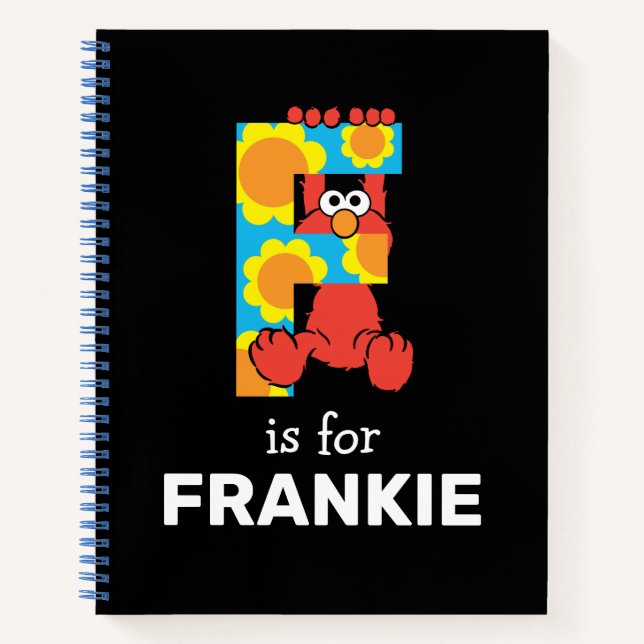 Elmo Alphabet | F Flowers Notebook (Front)
