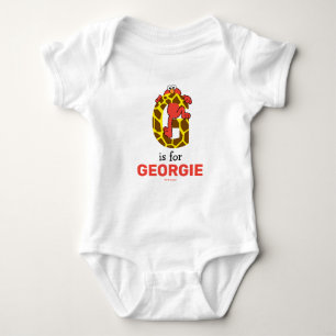 Elmo Alphabet G Giraffe Baby Bodysuit