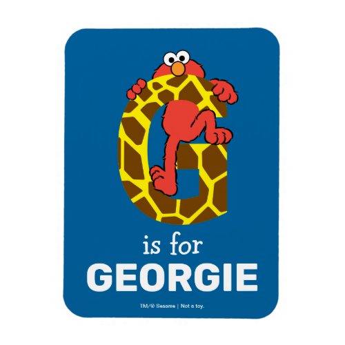 Elmo Alphabet  G Giraffe Magnet