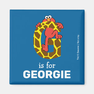 Elmo Alphabet G Giraffe Magnet