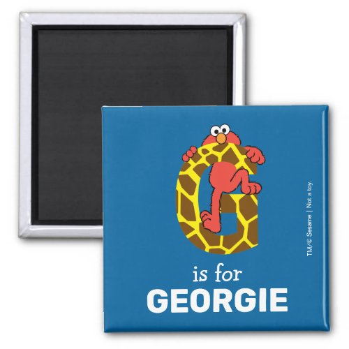 Elmo Alphabet  G Giraffe Magnet