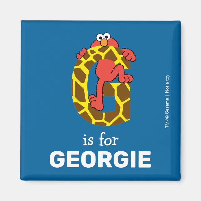 Elmo Alphabet | G Giraffe Magnet | Zazzle