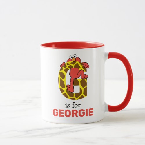 Elmo Alphabet  G Giraffe Mug