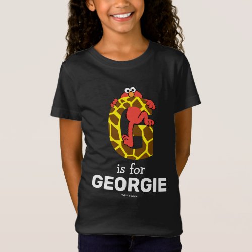 Elmo Alphabet  G Giraffe T_Shirt