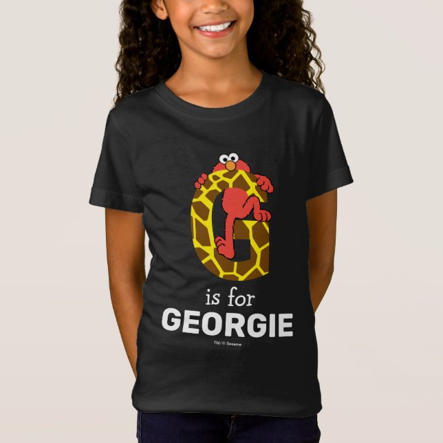 Elmo Alphabet | G Giraffe T-Shirt (Front)