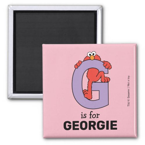 Elmo Alphabet  G Purple Magnet