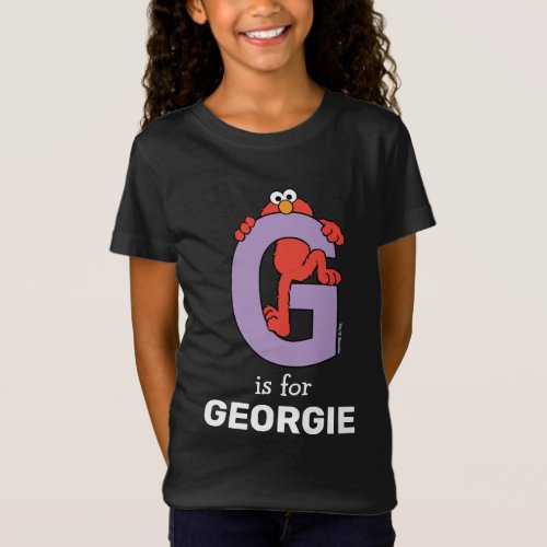 Elmo Alphabet  G Purple T_Shirt