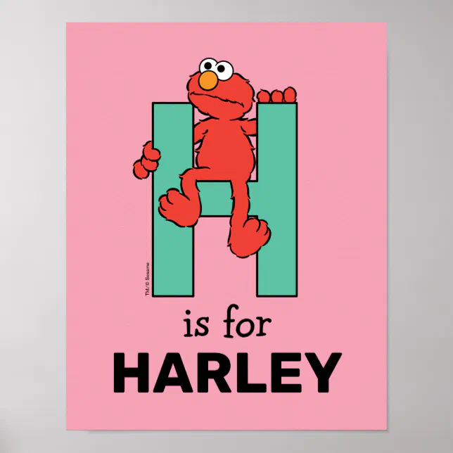 Lettre H De Rechange Pour Elmo's On The Go ABC - Jouet éducatif Sesame Street Hasbro
