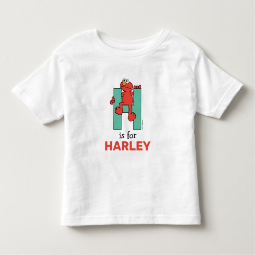 Elmo Alphabet  H Green Toddler T_shirt