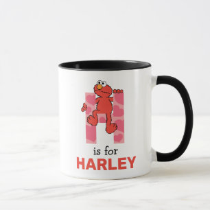 Elmo Alphabet H Hearts Mug