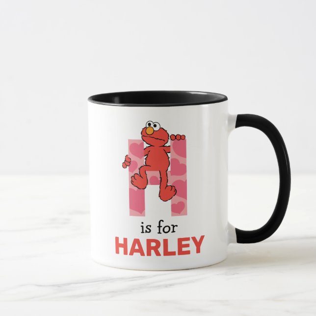 Elmo Alphabet | H Hearts Mug (Right)