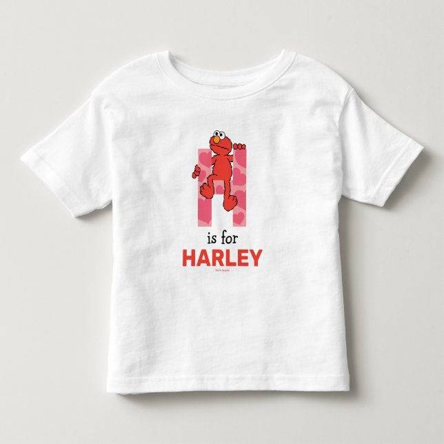 Elmo Alphabet | H Hearts Toddler T-shirt (Front)