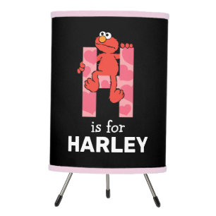 Elmo Alphabet   H Hearts Tripod Lamp