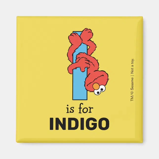 Elmo Alphabet | I Blue Magnet | Zazzle