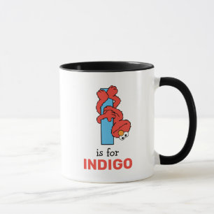 Elmo Alphabet I Blue Mug