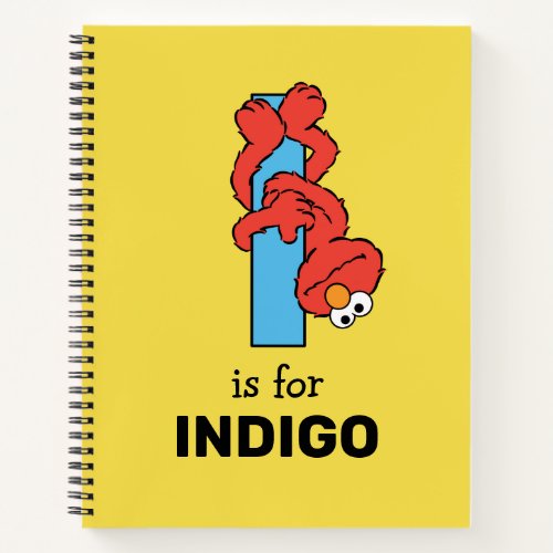 Elmo Alphabet  I Blue Notebook
