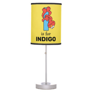 Elmo Alphabet   I Blue Table Lamp