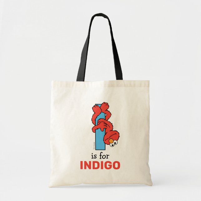 Elmo Alphabet | I Blue Tote Bag (Front)