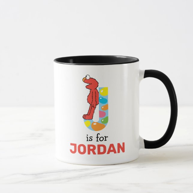 Elmo Alphabet | J Jelly Bean Mug (Right)