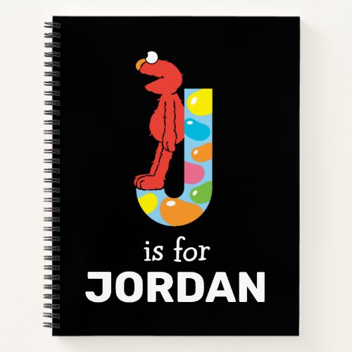 Elmo Alphabet  J Jelly Bean Notebook