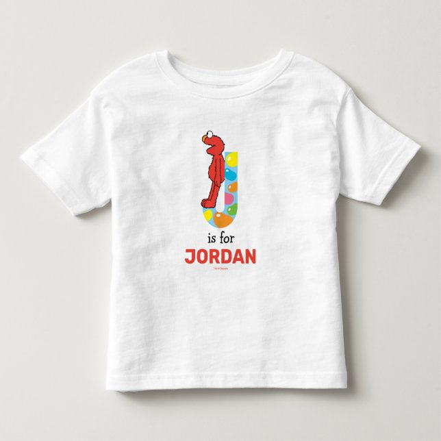 Elmo Alphabet | J Jelly Bean Toddler T-shirt (Front)