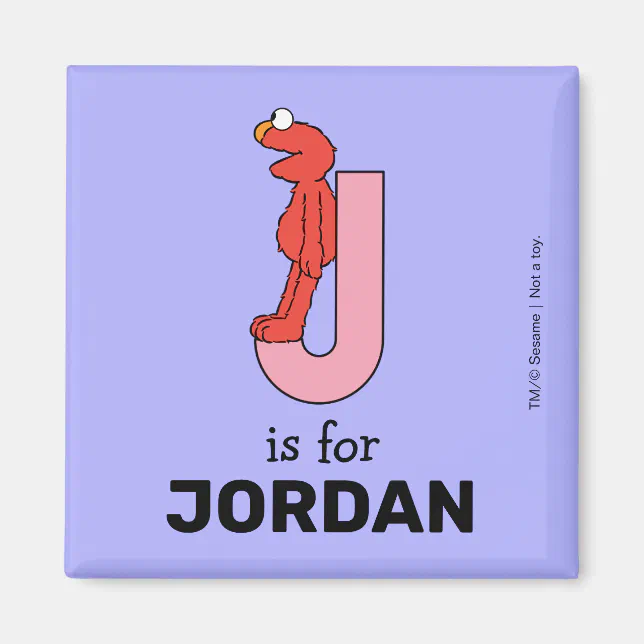 Elmo Alphabet | J Pink Magnet | Zazzle