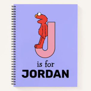Elmo Alphabet J Pink Notebook