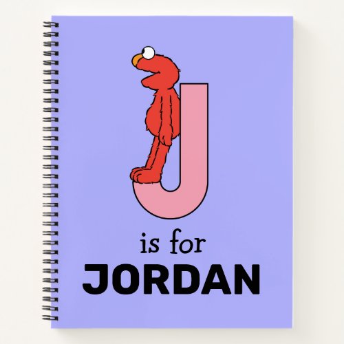 Elmo Alphabet  J Pink Notebook