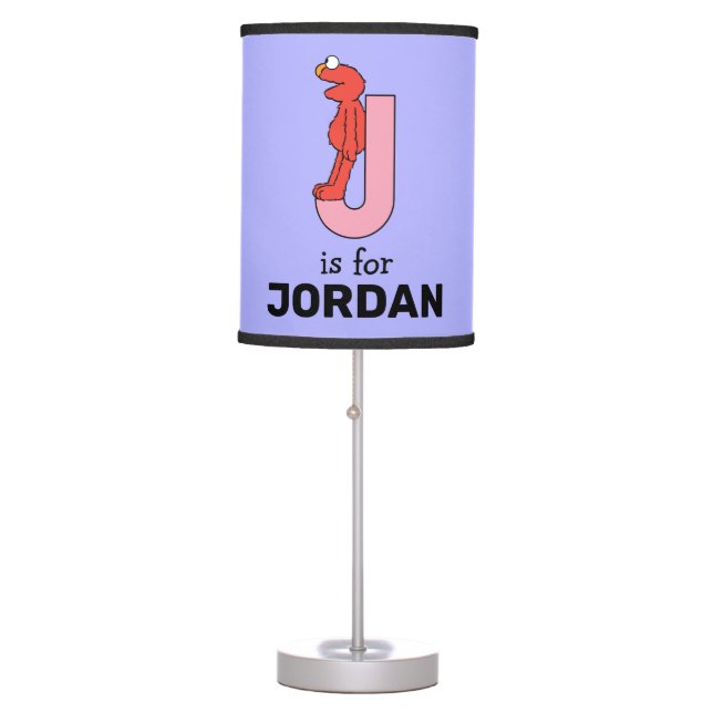 Elmo Alphabet | J Pink Table Lamp (Front)