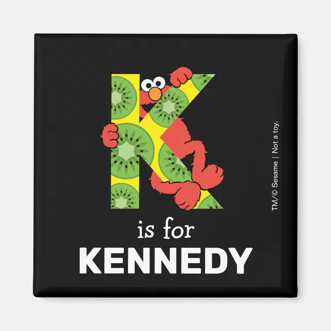 Elmo Alphabet | K Kiwi Magnet | Zazzle