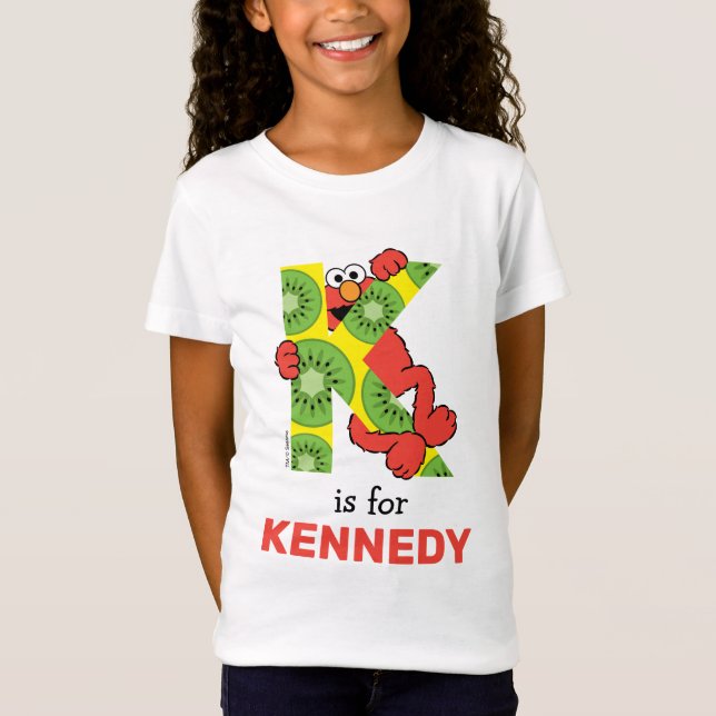 Elmo Alphabet | K Kiwi T-Shirt (Front)