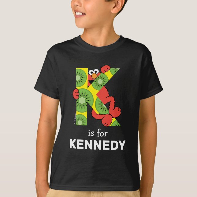 Elmo Alphabet | K Kiwi T-Shirt (Front)