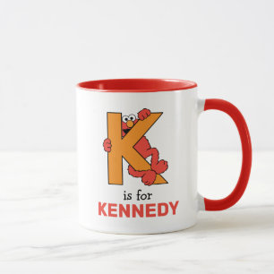 Elmo Alphabet K Orange Mug