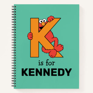 Elmo Alphabet K Orange Notebook