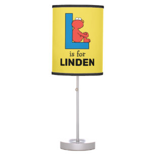 Elmo Alphabet   L Blue Table Lamp