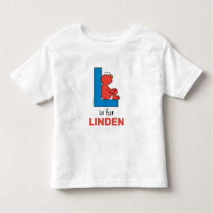 Elmo Alphabet L Blue Toddler T-shirt