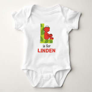 Elmo Alphabet   L Leaf Baby Bodysuit