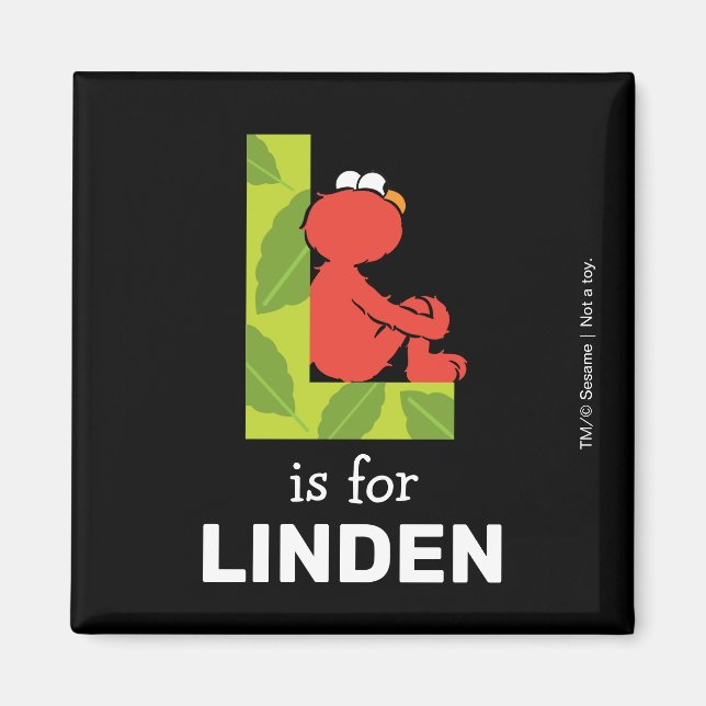 Elmo Alphabet | L Leaf Magnet (Front)