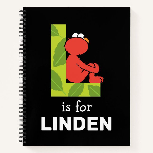 Elmo Alphabet | L Leaf Notebook (Front)