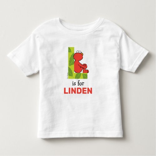Elmo Alphabet  L Leaf Toddler T_shirt