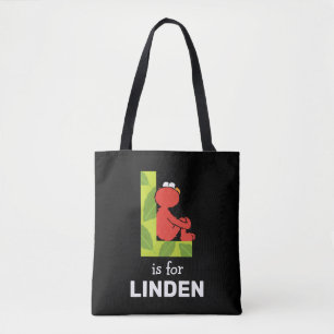 Elmo Alphabet L Leaf Tote Bag