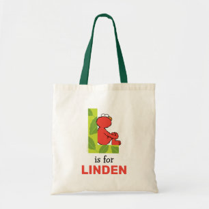 Elmo Alphabet L Leaf Tote Bag