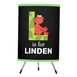 Elmo Alphabet   L Leaf Tripod Lamp